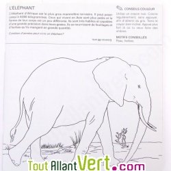 Cahier � colorier en relief en papier recycl�