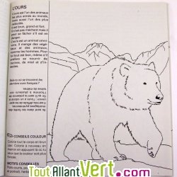 Cahier � colorier en relief en papier recycl�