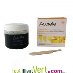 Cire orientale biologique + spatule + 12 bandes, Acorelle