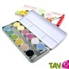 Boite 12 peintures  l'eau couleurs naturelles