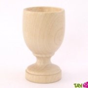 Coquetier en bois d'rable ou de htre, 7 cm