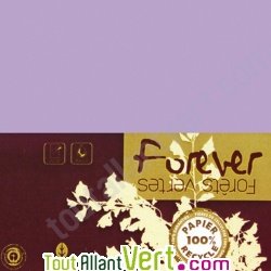Carte double recycl�e 111x158 couleur Lilas Forever 210g, x25