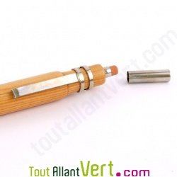 Porte-mine + gomme bois  rechargeable