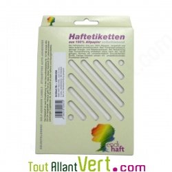 Etiquettes auto-adh�sives en papier recycl� ronde 25 mm