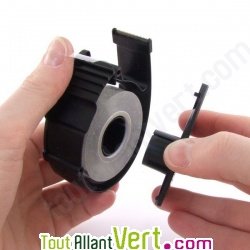 D�vidoir en plastique recycl� pour ruban adh�sif