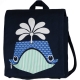 Sac  dos enfant baleine ctac en coton bio 23 x 23 x 7,5 cm