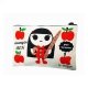 Trousse � crayons en coton biologique, 21 x 13 cm