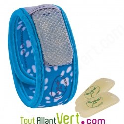 Bracelet anti-moustiques aux huiles essentielles Parakito Empreinte Bleu