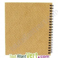 Agenda recycl� 2010 � la semaine sur 2 pages Natur\'l 17x14cm Coloris Paille