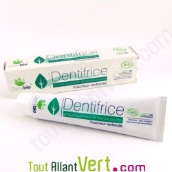 Dentifrice Bio fra�cheur Menthe, 75 ml, Dentibio