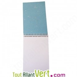 Bloc st�no recycl� 50 feuilles A5 bleu