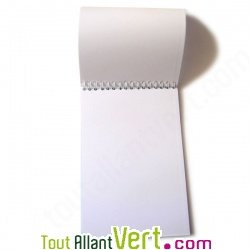 Bloc st�no recycl� 50 feuilles A5 bleu