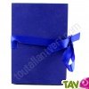 Album photo accord�on carton recycl� bleu, 17,5x12 cm