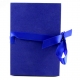 Album photo accord�on carton recycl� bleu, 17,5x12 cm