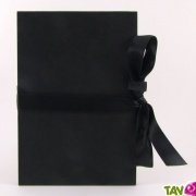 Album photo accord�on carton recycl� noir, 17,5x12 cm