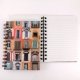 Carnet spirale recycl� lign�, fen�tre 12,5 x 17,5 cm