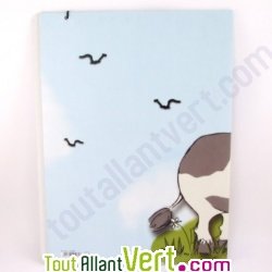 Chemise �lastique recycl�e 3 rabats, A4, motif vache