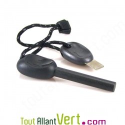 Pierre � feu su�doise Firesteel mod�le Army compact Noir
