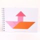 Cartes de figures pour Tangram en bois 3 couleurs