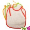 Bavoir en �ponge coton bio, lot de 3, 32 x 28 cm