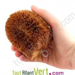 Brosse coco pour nettoyer les l�gumes, 10 cm