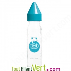Biberon en verre sans bisph�nol A, t�tine anti-colique 240ml pour Lait