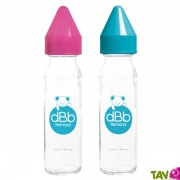 Biberon en verre sans bisphnol A, ttine anti-colique 240ml pour Lait