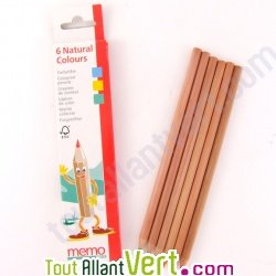Boite 6 crayons de couleurs 