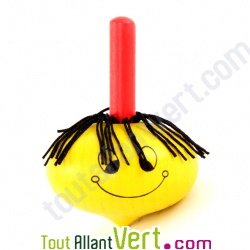 Toupie jaune en bois certifi�