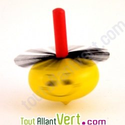 Toupie jaune en bois certifi�