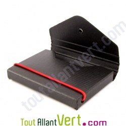 Etui porte carte de visite, noir, carton recycl�