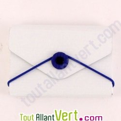 Etui porte carte de visite, blanc, carton recycl�