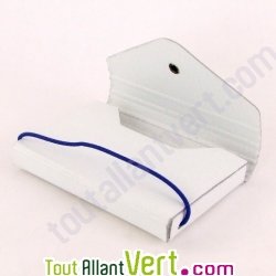 Etui porte carte de visite, blanc, carton recycl�