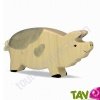 Cochon tach� en bois 7 cm