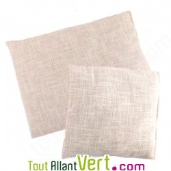 Bouillotte noyaux de cerise lin naturel