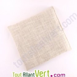 Bouillotte noyaux de cerise en lin naturel 20X20 cm