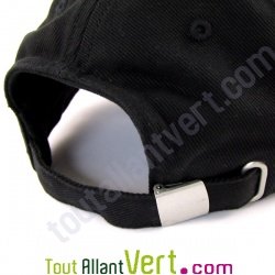 Casquette coton bio, noire