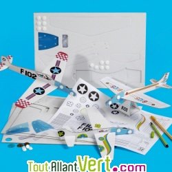 Mes Z\'avions, 3 avions carton recycl  construire et dcorer