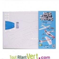 Mes Z\'avions, 3 avions carton recycl  construire et dcorer