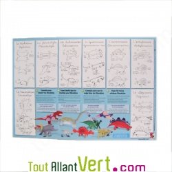 Dino Dulos, 12 Dinosaures carton recycl� � construire