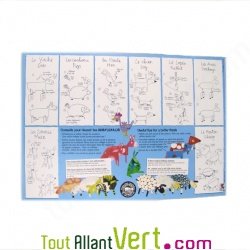 Animo Dulos, 15 animaux de la ferme en carton recycl� � construire