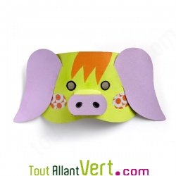 Mask Animo, 8 masques carton recycl� � construire