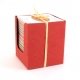 Bloc cube rouge papier recycl� 250 feuilles multi-couleur, 11 cm