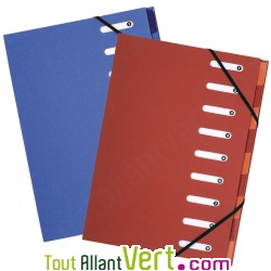 Trieur 9 compartiments, dos extensible, A4+ recycl�, Forever