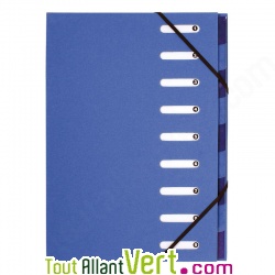 Trieur 9 compartiments, dos extensible, A4+ recycl�, Forever