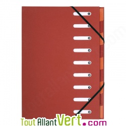Trieur 9 compartiments, dos extensible, A4+ recycl�, Forever