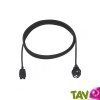 Cble blind alimentation noire 2m pour PC, ordinateurs, imprimantes, priphriques