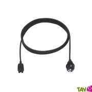 Cble blind alimentation noire 2m pour PC, ordinateurs, imprimantes, priphriques