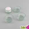 Support verre recycl pour bougie veilleuse, lot de 4