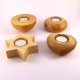 Bougeoir de table en bois